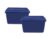 2-Pack 18 Gal Storage Bins with Lids, Heavy Duty Plastic Stackable