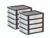 2-Pack 4 Drawer Organizer, Clear Plastic Desk Drawer Organizer for Office