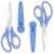 2-Pack 6.3″ Blue Comfort Grip Scissors, 2026 Upgraded Ultra Sharp Rust-resistant Shears, Ergonomic Precision Craft Tool for Office, School, Home DIY, Kids and Adults.