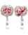 2-Pack Floral Anatomy Organ Retractable Badge Reel for Nurse, Set D