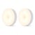 2-Pack Motion Sensor Night Light Plug In USB Rechargeable, Stepless Dimmable, Warm White to Cool White, 120° Wide Angle Detection for Hallway, Bedroom, Bathroom, LED (2, Switch or Motion Sensor)