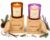 2-Pack Scented Soy Candles 10 oz – Fir & Coconut + Lavender, Fir & Vanilla (Forest Cream + Lavender Forest) – Hand-Poured – Woody Floral Aromatherapy – 42Hr Burn – Gift for Women