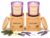 2-Pack Scented Soy Candles 14 oz – Lavender + Fir & Vanilla (Lavender Calm + Forest) – Hand-Poured – Pure & Forest Lavender Aromatherapy – 60Hr Burn – Gift for Women