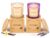 2-Pack Scented Soy Candles 14 oz – Vanilla + Lavender (Vanilla Comfort + Lavender Calm) – Hand-Poured – Warm Calming Aromatherapy – 60Hr Burn – Gift for Women