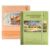 2-Pcs 5.7 * 4.1in Watercolor Sketchbook Journal,30 Sheets,Cold-Pressed Cotton Paper Mini Portable Picture Book for Use As Travel Notebook （Green and Orange）