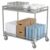 2-Shelf Heavy Duty Rolling Utility Cart with Wheels & Handle
