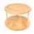 2-Tier Bamboo Kitchen Organizer Turntable, 10.04″ DIA x 6.89″