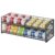 2-Tier Stackable Can Organizer for Pantry, Adjustable Extra-Long Can Rack for Pantry Shelf Organizer and Storage, Sturdy Standing Can Holder for Canned Soup Food Goods Storage up to 64 Cans, Black
