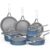 20-Piece Non-Stick Ceramic Cookware, 8 pots,Stay-Cool Handles