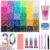 20000pcs 30 Colors 4mm Resin Rhinestones Bedazzling Kit for Crafting