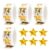 2000 Pcs Easy Peel 1in Foil Reward Stickers Holographic Gold Star Stickers
