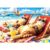 2000 Piece Cat Puzzle for Adults, Cute Chonky Cats Lounging on Tropical Beach Jigsaw Puzzle, Beach Vacation Scene Puzzle, Fun & Relaxing Family Activity for Cat Lovers, 39″ x 28″