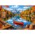 2000 Piece Jigsaw Puzzle for Adults – Autumn Mountain Lake Scene with Red Canoe, Forest, Cabin, Snowy Peaks and Scenic Wilderness Landscape Artwork, Challenging Puzzle Gift, 39 x 28 in