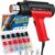 2000W Heat Gun Kit with 300PCS 10–26 AWG Solder Seal Wire Connectors & Waterproof Heat Shrink Tubing, 2 Temperature Max 1202℉ Compact Hot Air Gun with 4 Nozzles for Automotive, Marine & Wiring Repair