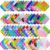 200pcs 2in Random Pop Bubble Fidget Sensory Toys, Pop Toy Bulk for Party Favor, Classroom Student Prizes Easter Basket Goodie Bag Stuffers Christmas Valentine Gift for Kid