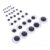 200pcs 8-20mm Self-Adhesive Googly Wiggle Eyes for DIY Scrapbooking Crafts Projects Dolls Accessories