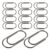 200pcs Black Metal Mini Paper Clips 15mm Tiny Wired Fasteners