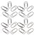200pcs Black Mini Paper Clips 15mm Metal Vintage Tiny Fasteners
