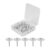 200pcs Clear Push Pins, Small Plastic Thumb Tacks for Cork Board with Steel Point