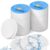 200 PCS Compressed Facial Sponges,White Cellulose 100% Natural Cosmetic Spa Sponges for Facial Cleansing, Exfoliating Mask, Makeup Removal