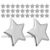 200pcs Decorative Star Brads for DIY Crafting and Scrapbooking