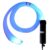 200 Pcs Fiber Optic Light Kit, 6W Starry Sky Ceiling Light with App & Remote Control, RGBW Car Star Lights, Music Sync, 78.7 in/ 2 Meters Fiber, for Car/Home Decor, 85-265V/12V US Plug