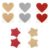 200pcs Gold Love Heart Scratch Off Stickers Self-Adhesive Labels for Cards