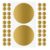 200pcs Gold Round Scratch Off Stickers for Classroom Reward Games