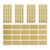 200pcs Gold Scratch Off Stickers Rectangular Surprise DIY Cards for Rewards, Gifts, Party