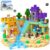 200PCS Magnetic Blocks Board Games Chess Set, Magnetic Tiles Building Blocks Kids Classroom Must Haves Montessori Education Sensory Magnet Cubes Toys, Toddler Birthday Gift for 3+ Year Old Boys Girls