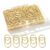 200 Pcs Mini Gold Heart Paper Clips, Stainless Steel Heart Shaped Paperclips for Office School Wedding Decor, Bookmark Scrapbooking Organizer with PP Storage Box (0.78″x0.35″)