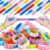 200Pcs Pop It Bracelet Fidget Toy, Bulk Pop Bubble Sensory Wristbands for Kids Adults, Stress Relief Bracelet for Party Favors Goodie Bags (Multicolor)