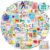 200PCS Science Stickers, Chemistry Biology Physics Lab Decals
