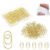 200Pcs Small Gold Heart Paper Clips, Love Heart Shaped Paper Clips Cute Metal Heart Shaped Paperclips for Office School Wedding Decorations Desk Organizer Supplies