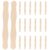200pcs Thick Wavy Wood Craft Sticks for Adults and Students, Khaki
