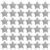200pcs Two-Prong Decorative Brads for DIY Crafting Scrapbooking