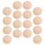 200pcs Unfinished Natural Half Wooden Balls for DIY Craft Beads