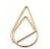 200pcs Water Drop Shaped Metal Binder Clips Paper and Bookmark Clamps for Office and School Stationery Organization