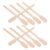 200pcs Wooden Paint Stirrer Stick for Resin and Oil, 5 Inch Khaki