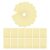 200pcs Yellow Gridded Calligraphy Practice Paper Set for Beginners