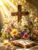 200 Piece Puzzles for Adults – Floral Cross Wooden Jigsaw Puzzle for Adults Beginners, Unwind from Daily Life, for Family Bonding Activities