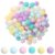 200 Pieces Pom Poms Balls – 0.6 Inch Small Pompoms – Mix Colorful Mini Balls for for DIY, Party, Home Decor (200 Pack)