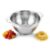 201 Stainless Steel Colander with Handles and Base, 10.6 x 5.9 in Perforated Drain Basket, Large Rice Rinser for Draining and Rinsing Vegetables, Fruits, Pasta, and Meat for Kitchen Prep