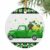 2026 Christmas Ornaments, St. Patrick’s Day Round 3″ Ceramic Christmas Ornaments for Friend, Spring Lucky Dogs Green Grass Truck Plaid Double-Side Ornament Xmas Decorations