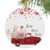 2026 Christmas Ornaments, Valentine’s Day Round 3″ Ceramic Christmas Ornaments for Friend, Pink Love Heart Truck Floral Romantic Double-Side Ornament Xmas Decorations