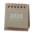 2026 Desk Calendar 19 Months Jun 2025-Dec 2026 Twin-Coil Tabletop Planner for Home Notes Planning Basic Calendar
