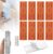 2026 New Adhesive Punch Free Socket Holder, Adhesive Punch Free Desktop Socket Fixer Wall Mounted, Plug-in Socket Fixer Bracket Stand for Kitchen Home Office Cable Management (Orange)