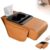 2026 New Multifunctional Pu Leather Car Armrest Box Mat, 5-in-1 Center Console Cover with Cup Holder for Storing Tissues, Phones, Wallets, Drinks, for Most Cars (03)