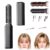 2026 New Portable Wireless Mini Bang Styling Comb, USB Rechargeable Wireless Hair Straightener Comb, Cordless Pocket Mini Flat Iron for Bangs for Travel (Obsidian Black)
