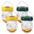 2026 Solar Wasp Traps Outdoor Hanging, Reusable Yellow Jacket Traps with LED Light, IP65 Waterproof Hornet Trap & Wasp Catcher for Outside Patio Garden Patio Backyard Camping (4 Pack)